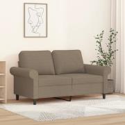 vidaXL 2-sitssoffa taupe 120 cm tyg