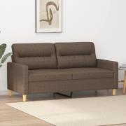 vidaXL 2-sitssoffa taupe 140 cm tyg