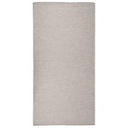 vidaXL Utomhusmatta plattvävd 100x200 cm taupe