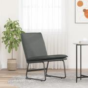 vidaXL Loungestol mörkgrå 52x75x76 cm tyg