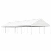 vidaXL Paviljong med tak vit 20,07x5,88x3,75 m polyeten