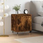vidaXL Sängbord rökfärgad ek 40x30x50 cm konstruerat trä