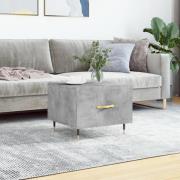 vidaXL Soffbord betonggrå 50x50x40 cm konstruerat trä