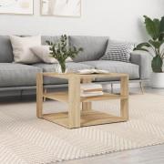vidaXL Soffbord sonoma-ek 59,5x59,5x40 cm konstruerat trä