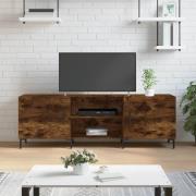 vidaXL Tv-bänk rökfärgad ek 150x30x50 cm konstruerat trä