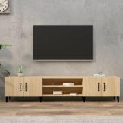 vidaXL TV-skåp Sonoma ek 180x31,5x40 cm konstruerat trä