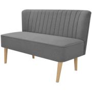 vidaXL Soffa 117x55,5x77 cm tyg ljusgrå