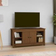 vidaXL Tv-bänk honungsbrun 103x36,5x52 cm massiv furu