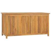 vidaXL Trädgårdslåda 114x50x58 cm massiv teak