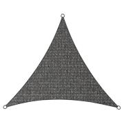 Livin'outdoor Solsegel Iseo HDPE triangel 3,6x3,6x3,6 m grå