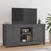 vidaXL Tv-bänk grå 103x36,5x52 cm massiv furu