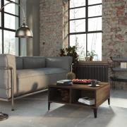 vidaXL Soffbord brun ek 60x60x30 cm konstruerat trä