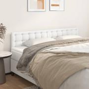vidaXL Huvudgavlar 2 st vit 100 x 5 x 78/88 cm konstläder