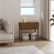 vidaXL Konsolbord honungsbrun 76,5x40x75 cm massiv furu