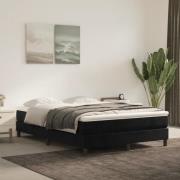 vidaXL Pocketresårmadrass svart 140x200x20 cm sammet