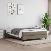 vidaXL Pocketresårmadrass taupe 140x190x20 cm tyg