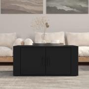 vidaXL Soffbord svart 80x50x36 cm konstruerat trä