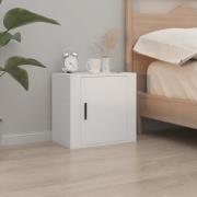 vidaXL Väggmonterade sängbord vit 50x30x47 cm
