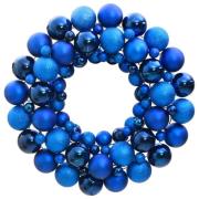 vidaXL Julkrans blå 45 cm polystyren