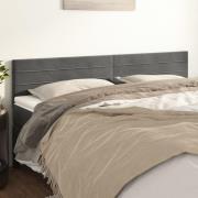 vidaXL Sänggavlar mörkgrå 160x5x78/88 cm sammet