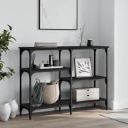 vidaXL Konsolbord svart 102x29x75 cm konstruerat trä