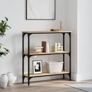 vidaXL Konsolbord Sonoma Ek 75x22,5x75 cm Konstruerat trä