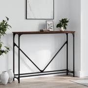 vidaXL Avlastningsbord brun ek 102x22,5x75 cm konstruerat trä