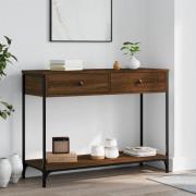 vidaXL Avlastningsbord brun ek 100x34,5x75 cm konstruerat trä