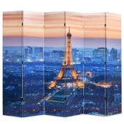 vidaXL Vikbar rumsavdelare Paris i nattetid 228x170 cm