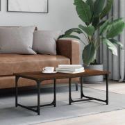 vidaXL Soffbord brun ek 90x50x35 cm konstruerat trä