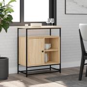 vidaXL Skänk Sonoma Ek 69x35x80 cm Konstruerat trä