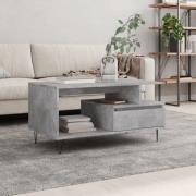 vidaXL Soffbord betonggrå 90x49x45 cm konstruerat trä