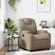 vidaXL Reclinerfåtölj cappuccino konstläder