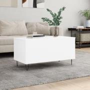 vidaXL Soffbord vit 90x44,5x45 cm konstruerat trä