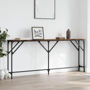 vidaXL Avlastningsbord rökfärgad ek 180x23x75 cm konstruerat trä