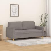 vidaXL 2-sitssoffa taupe 140 cm tyg