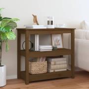 vidaXL Konsolbord honungsbrun 80x40x74 cm massiv furu
