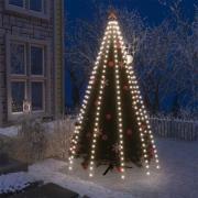 vidaXL Ljusnät för julgran 250 lysdioder kallvit 250 cm