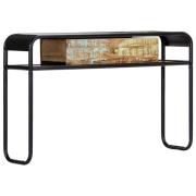 vidaXL Konsolbord 118x30x75 cm massivt återvunnet trä