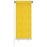 vidaXL Rullgardin utomhus 60x140 cm gul HDPE