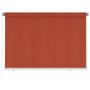 vidaXL Rullgardin utomhus 220 x 140 cm terrakotta HDPE