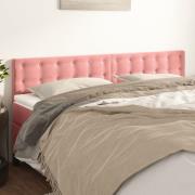 vidaXL Sänggavlar rosa 160x5x78/88 cm sammet