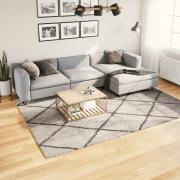 vidaXL Ryamatta PAMPLONA lång lugg modern beige & antracit 200x280 cm