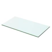 vidaXL Hyllplan glas genomskinlig 50x20 cm