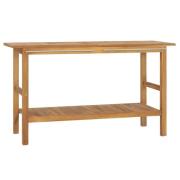 vidaXL Badrumsunderskåp massiv teak 132x45x75 cm