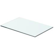 vidaXL Hyllplan glas genomskinlig 40x20 cm