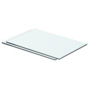 vidaXL Hyllplan 2 st glas genomskinlig 40x20 cm