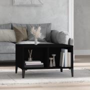 vidaXL Soffbord svart 60x50x36,5 cm konstruerat trä