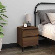 vidaXL Sängbord brun ek 40x35x50 cm