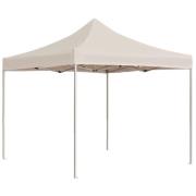 vidaXL Hopfällbart partytält aluminium 2x2 m gräddvit